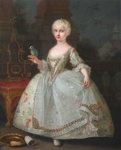 Infanta María Isabel van Spanje (1743-1749) door Giuseppe Bonito